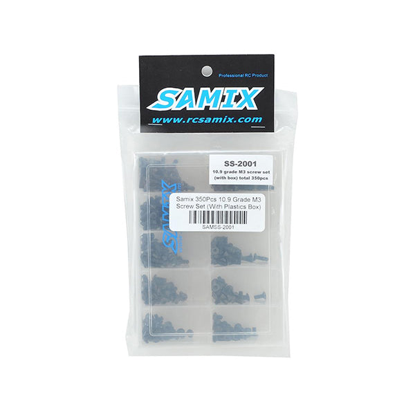 Samix 10.9 Grade M3 Screw Set w/Storage Box (350) (Flat Head/Button Head) - Parts - AMain Distributing