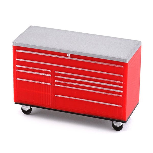 Scale By Chris 1/24 Classic Roll Around Tool Box (Red) - Remote Control Toys - AMain Distributing