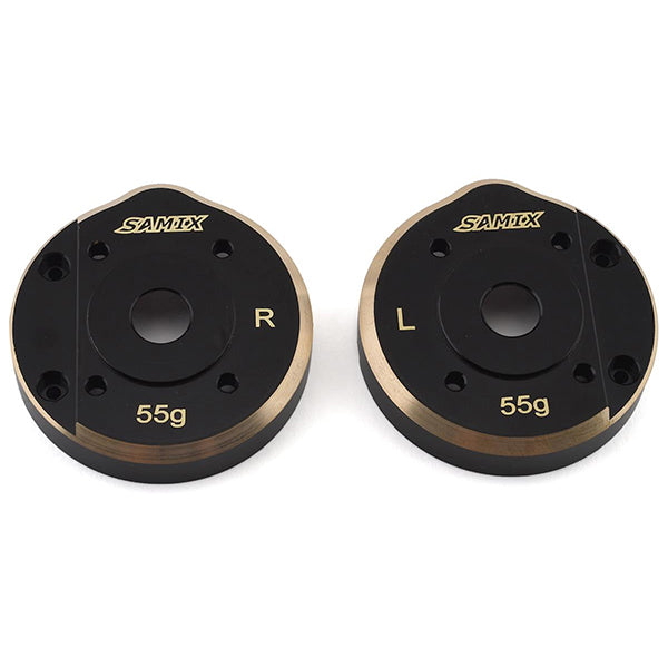 Samix SCX10 III/Capra Brass Portal Covers (55g) - Remote Control Toys - AMain Distributing