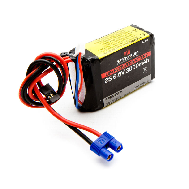 Spektrum RC LiFe Receiver Battery Pack (6.6V/3000mAh) - Remote Control Toys - Horizon Hobbies, Inc.