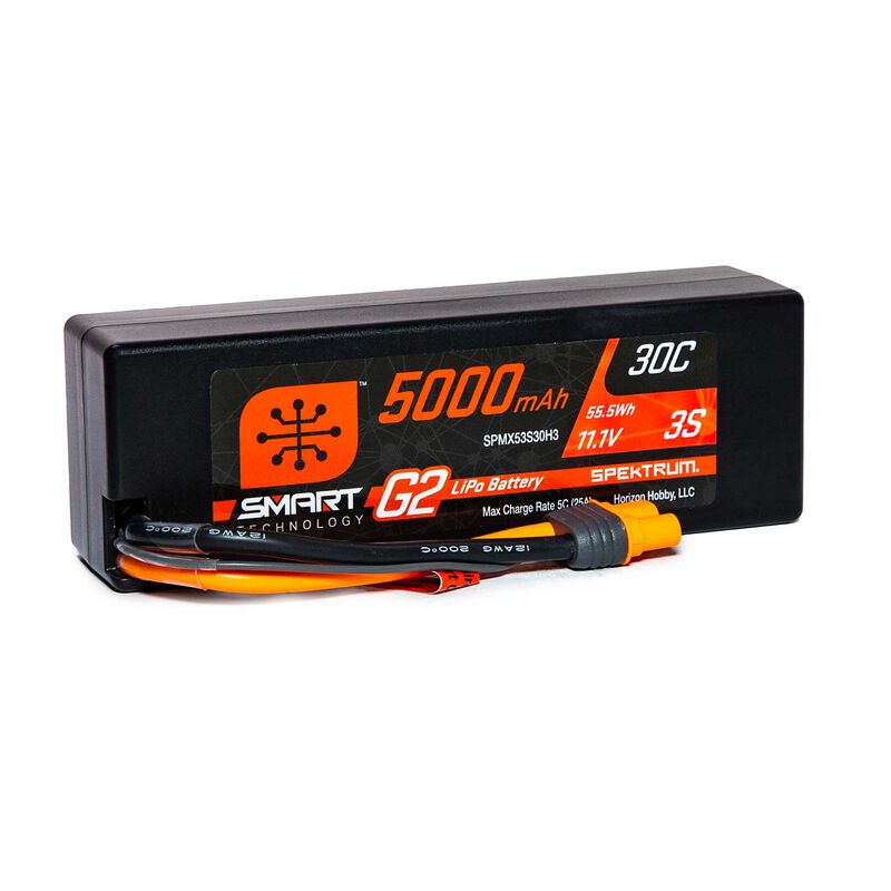 Spektrum RC 3S Smart G2 LiPo 30C Battery Pack w/IC3 Connector (11.1V/5000mAh) - stpatty - Horizon Hobbies, Inc.