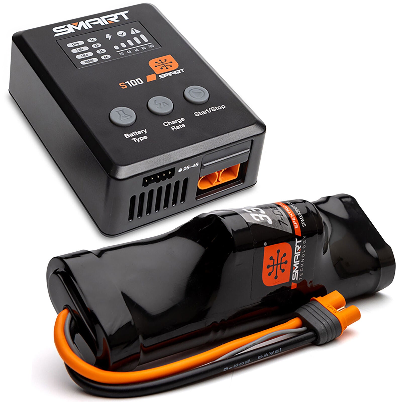 Smart Powerstage Surface Bundle: 3300mAh 7-Cell NiMH Battery / S100 Charger - stpatty - Horizon Hobbies, Inc.