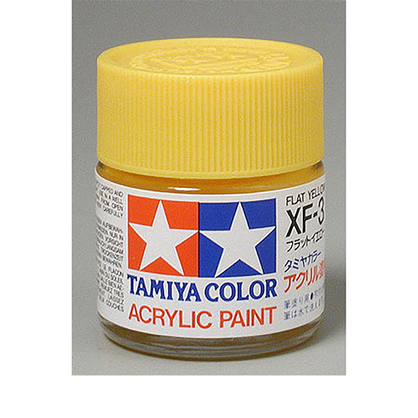 Tamiya XF-3 Flat Yellow Acrylic Paint (23ml) - Remote Control Toys - Horizon Hobbies, Inc.