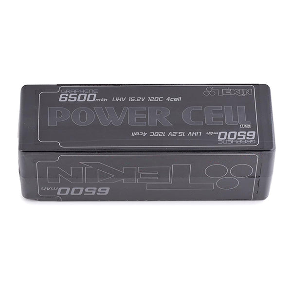Tekin Power Cell 4S Hard Case 120C Graphene LiPo Battery (15.2V/6500mAh) w/5mm Bullets - Remote Control Toys - AMain Distributing
