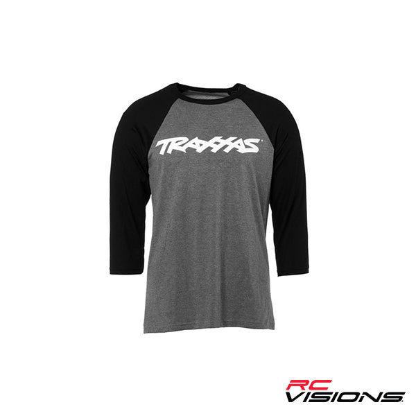 Traxxas Raglan Shirt Gray/Blk - - Traxxas