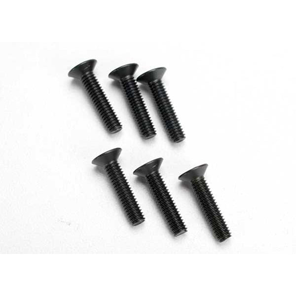 Traxxas 4x18mm Flat Head Screws (6) - Remote Control Toys - Traxxas