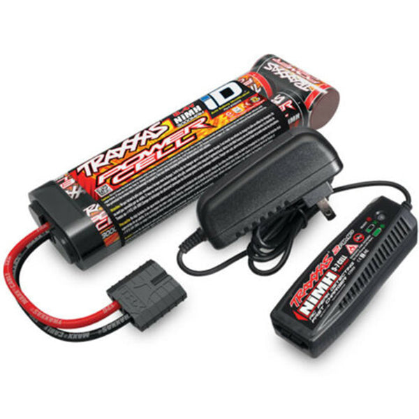Traxxas 7-Cell NiMH Battery/Charger Completer Pack w/One Power Cell 3000mAh 8.4V Flat Battery