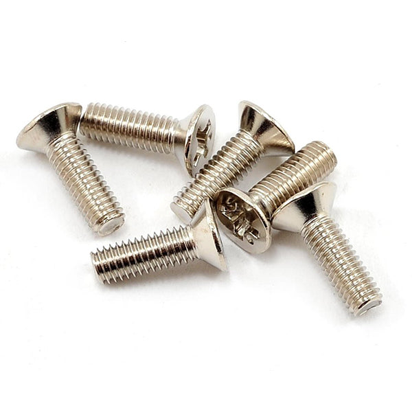 Traxxas 3x10mm Flat Head Machine Screw (6) - Remote Control Toys - Traxxas