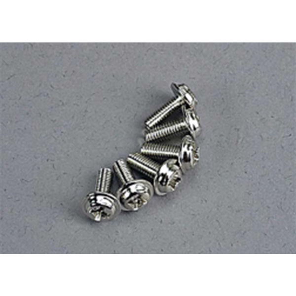 Traxxas 3x8mm Washerhead Phillips Screw (6) - - Traxxas