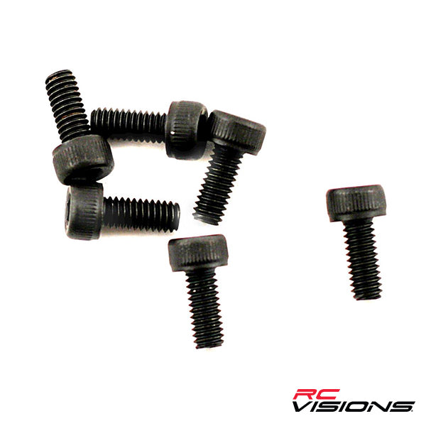 Traxxas 2.5x6mm Cap Head Machine Screws (6) - Remote Control Toys - Traxxas