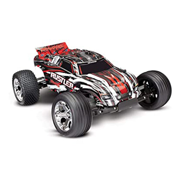 Traxxas Rustler 1/10 RTR 2WD Electric Stadium Truck (Red) w/XL-5 ESC & TQ 2.4GHz Radio - - Traxxas