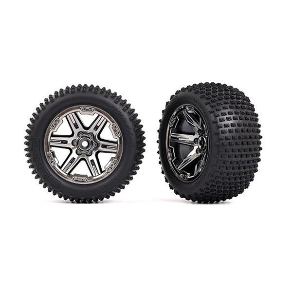Traxxas Tires & wheels, assembled, glued (2.8") - - Traxxas