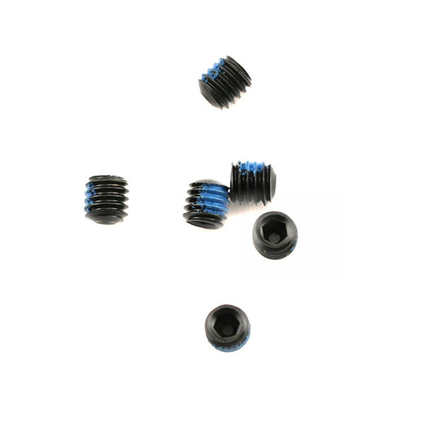 Traxxas Screws, Set (grub) 4mm (6) (w/ threadlock) - Remote Control Toys - Traxxas