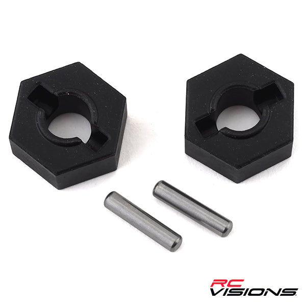 Traxxas Steel 14mm Hex Wheel Hubs w/2.5x12mm Axle Pins (2) - Remote Control Toys - Traxxas
