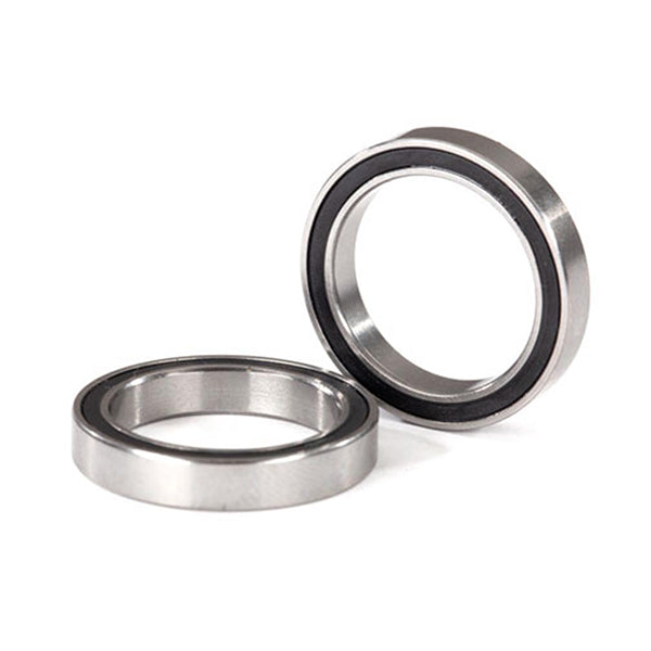 Traxxas Ball bearings, black rubber sealed (17x23x4mm) (2) - Part - Traxxas