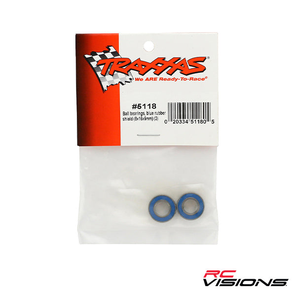 Traxxas 8x16x5mm Ball Bearing (2) - Remote Control Toys - Traxxas
