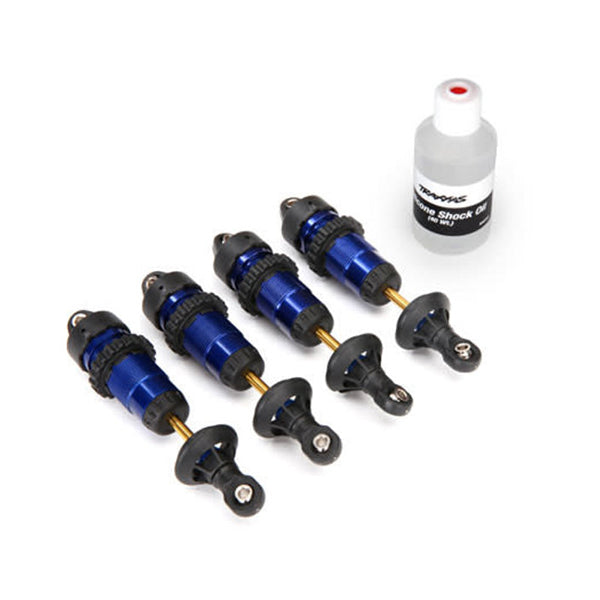Traxxas Aluminum GTR Shock Set (Blue) (4) - Remote Control Toys - Traxxas
