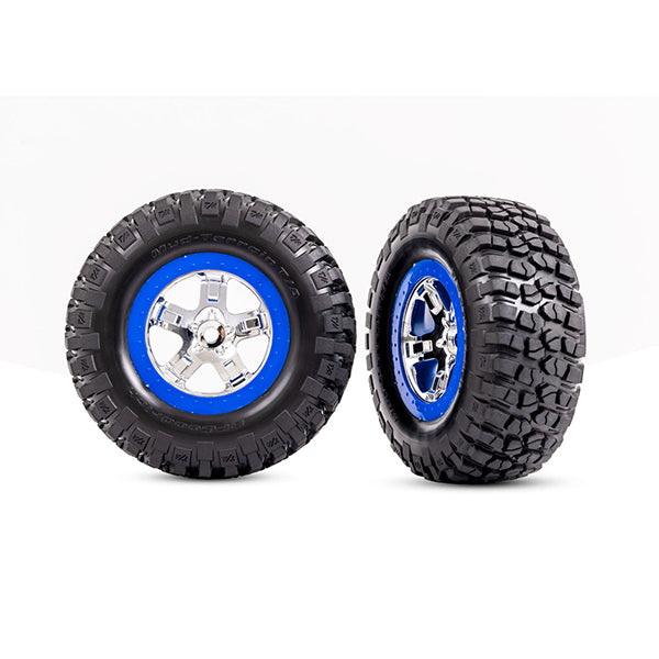 Traxxas Rear Tires & wheels, assembled, glued TRA5867A - - Traxxas
