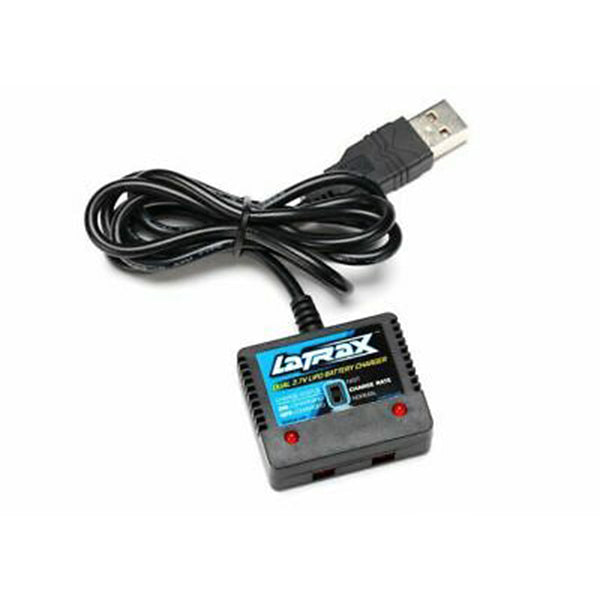 Traxxas LaTrax Alias USB Dual 3.7V Port LiPo Battery Charger (High Output) - Remote Control Toys - Traxxas