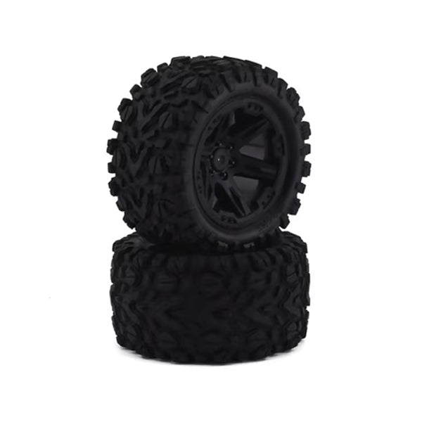 Traxxas Talon EXT 2.8" Pre-Mounted Tires w/RXT Wheels (2) (Black) (2wd Electric Rear) - Remote Control Toys - Traxxas