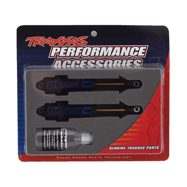 Traxxas GTR XX-Long TiN Shocks (Blue) (2) - Remote Control Toys - Traxxas