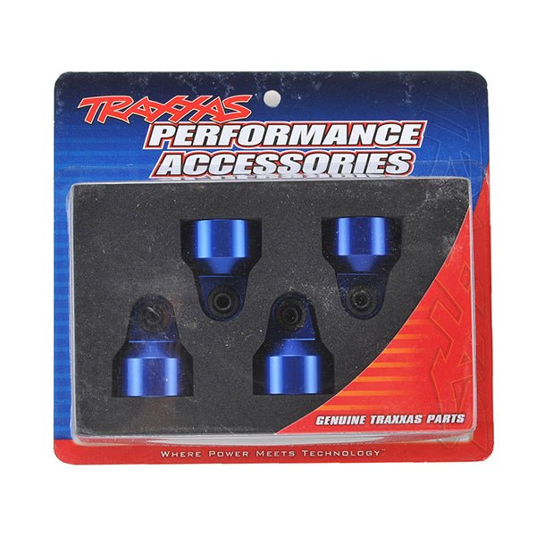 Traxxas X-Maxx Aluminum GTX Shock Cap (Blue) (4) - Remote Control Toys - Traxxas