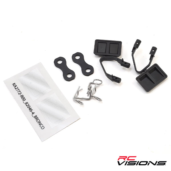 Traxxas TRX-4 Side Mirror Set (Black) (Ford Bronco) - Remote Control Toys - Traxxas