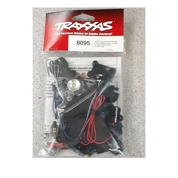 Traxxas Led Light Set, Complete With Power Supply (Contains Headlights, Tail Lights, Roof Light Bar, Roc - Accessories - Traxxas