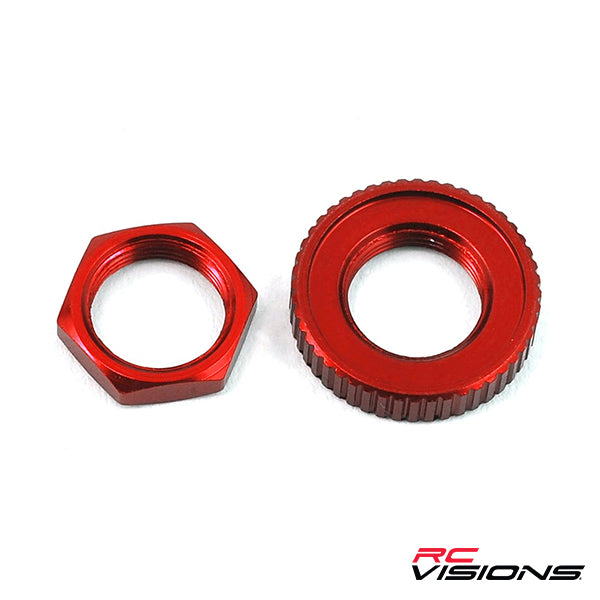 Traxxas 4-Tec 2.0 Aluminum Servo Saver Nuts (Red) - Remote Control Toys - Traxxas