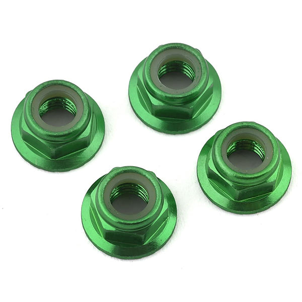 Traxxas 5mm Aluminum Flanged Nylon Locking Nuts (4) - Remote Control Toys - Traxxas