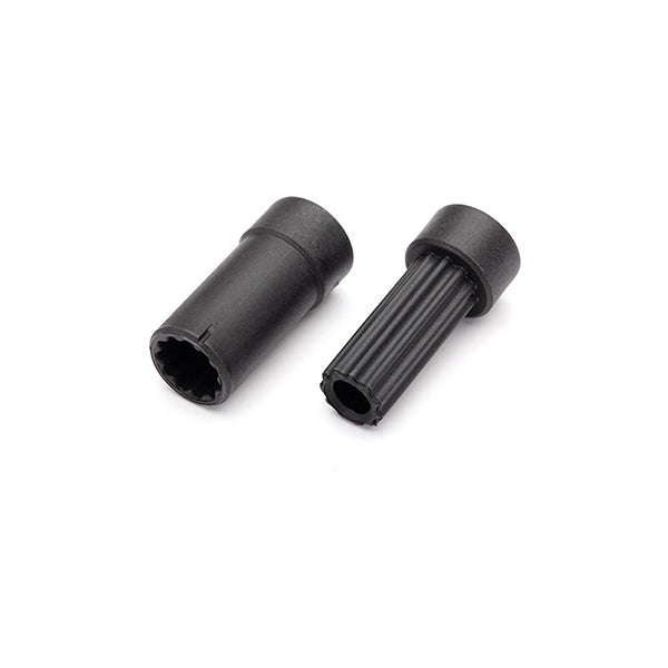 Traxxas Half shafts, center (internal splined, extra short (1)/ external splined, extra short (1)) (plastic parts only - - Traxxas