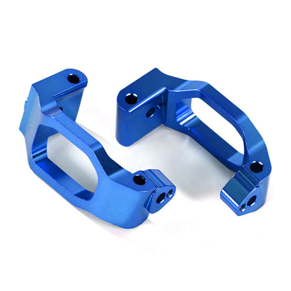 Traxxas Maxx Aluminum Caster Blocks (Blue) - Remote Control Toys - Traxxas