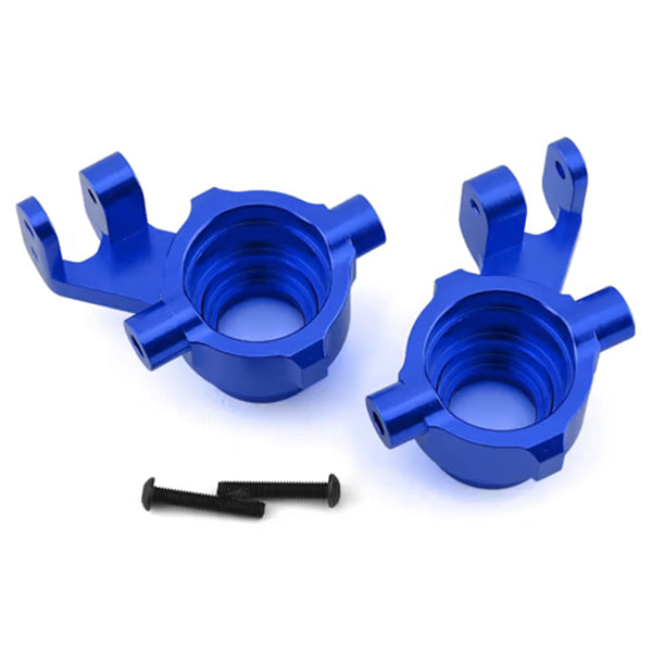 Traxxas Maxx Aluminum Steering Blocks (Blue) - Parts - Traxxas