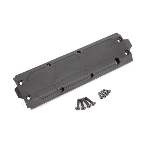 Traxxas Skidplate, center/ 4x20 CCS (4)/ 3x10 CS (4) - Parts - Traxxas