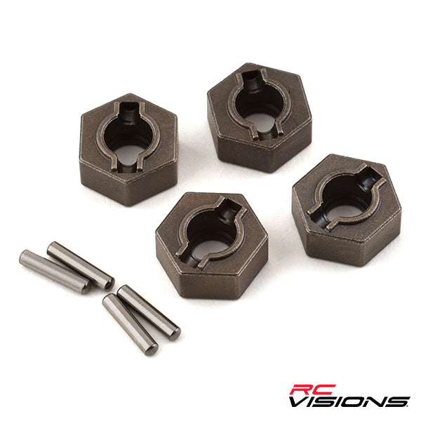 Traxxas Wheel hubs, 12mm hex (steel), extreme heavy duty (4) - Parts - Traxxas