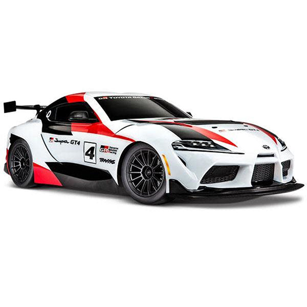 Traxxas 4-Tec Toyota GR Supra GT4 (White) BL-2s & TQ 2.4GHz Radio System - RC Car - Traxxas