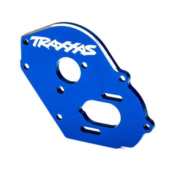Traxxas 4mm Aluminum Motor Plate (Blue) - Parts - Traxxas