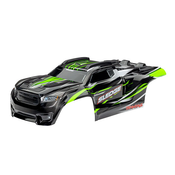 Traxxas Sledge Body Complete Green - - Traxxas