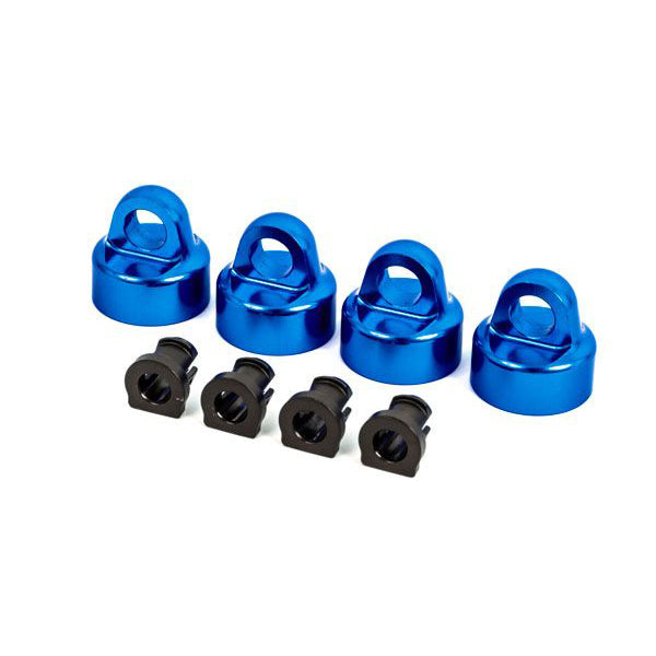 Traxxas Sledge Aluminum GT-Maxx Shock Caps (Blue) - - Traxxas