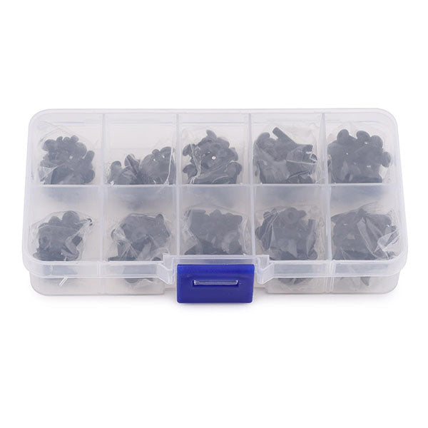 Yeah Racing 3mm Carbon Steel Screw Set w/Case (200) (Flat Head/Button Head) - Parts - AMain Distributing