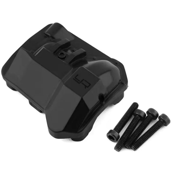 Yeah Racing Traxxas TRX-4 Aluminum Front/Rear Differential Cover (Black) - Part - AMain Distributing