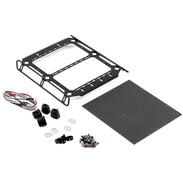 Yeah Racing Traxxas TRX-6 Mercedes Benz Aluminum & Carbon Roof Rack (Black) - Accessories - AMain Distributing