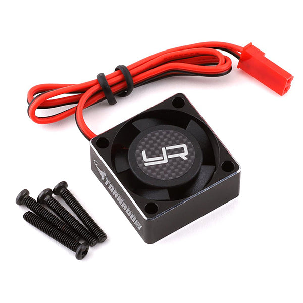 Yeah Racing 25x25x10mm Aluminum Case Tornado Plus High Speed Cooling Fan (Black) - Remote Control Toys - AMain Distributing