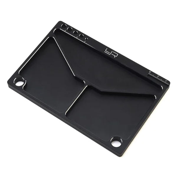 Yeah Racing Aluminum Parts Tray (Black) (145x95x5mm) - Remote Control Toys - AMain Distributing