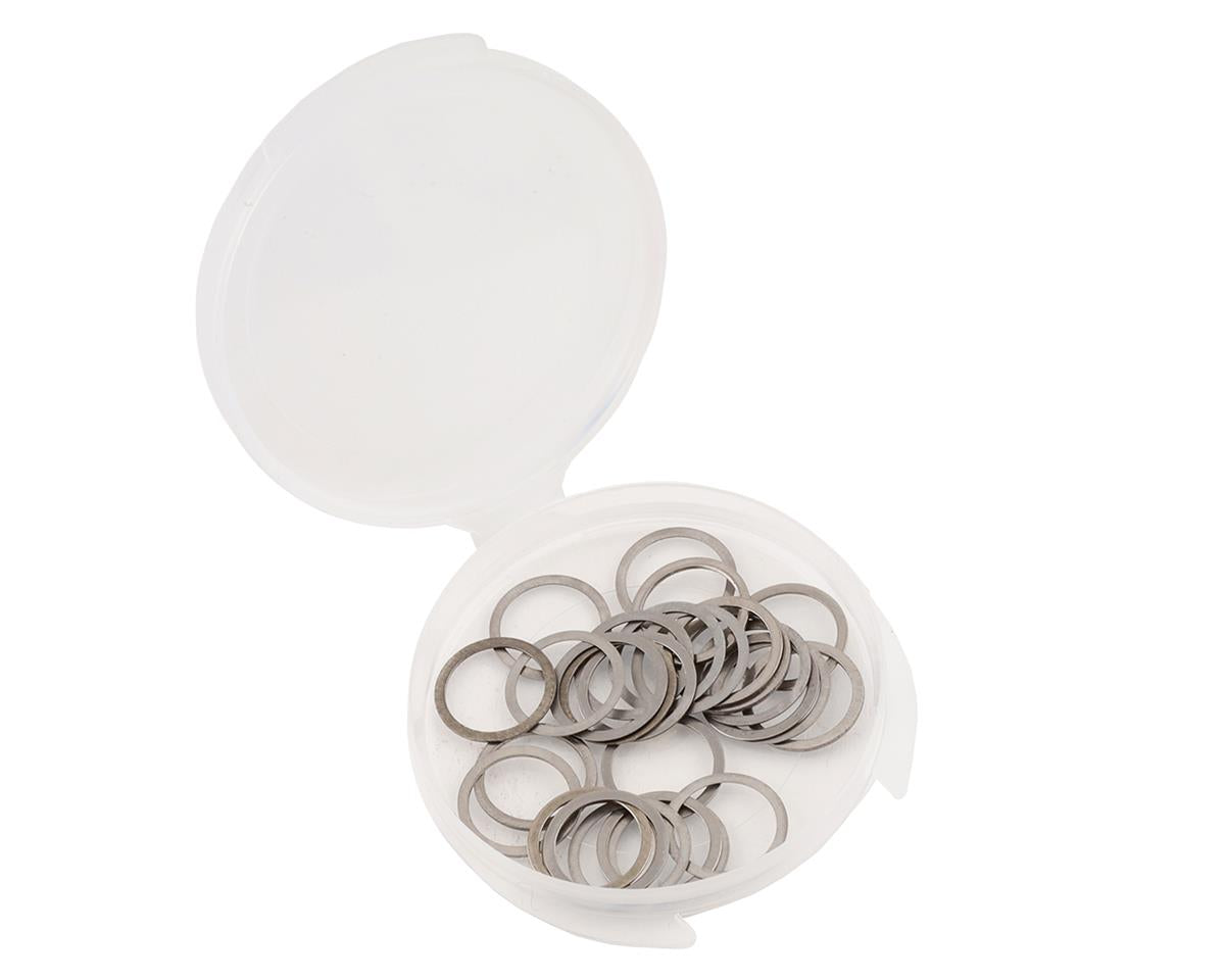 Team Brood 8x10mm Steel Shim Assortment w/Plastic Container (28) (0.1/0.2/0.3/0.5mm) - - AMain Distributing