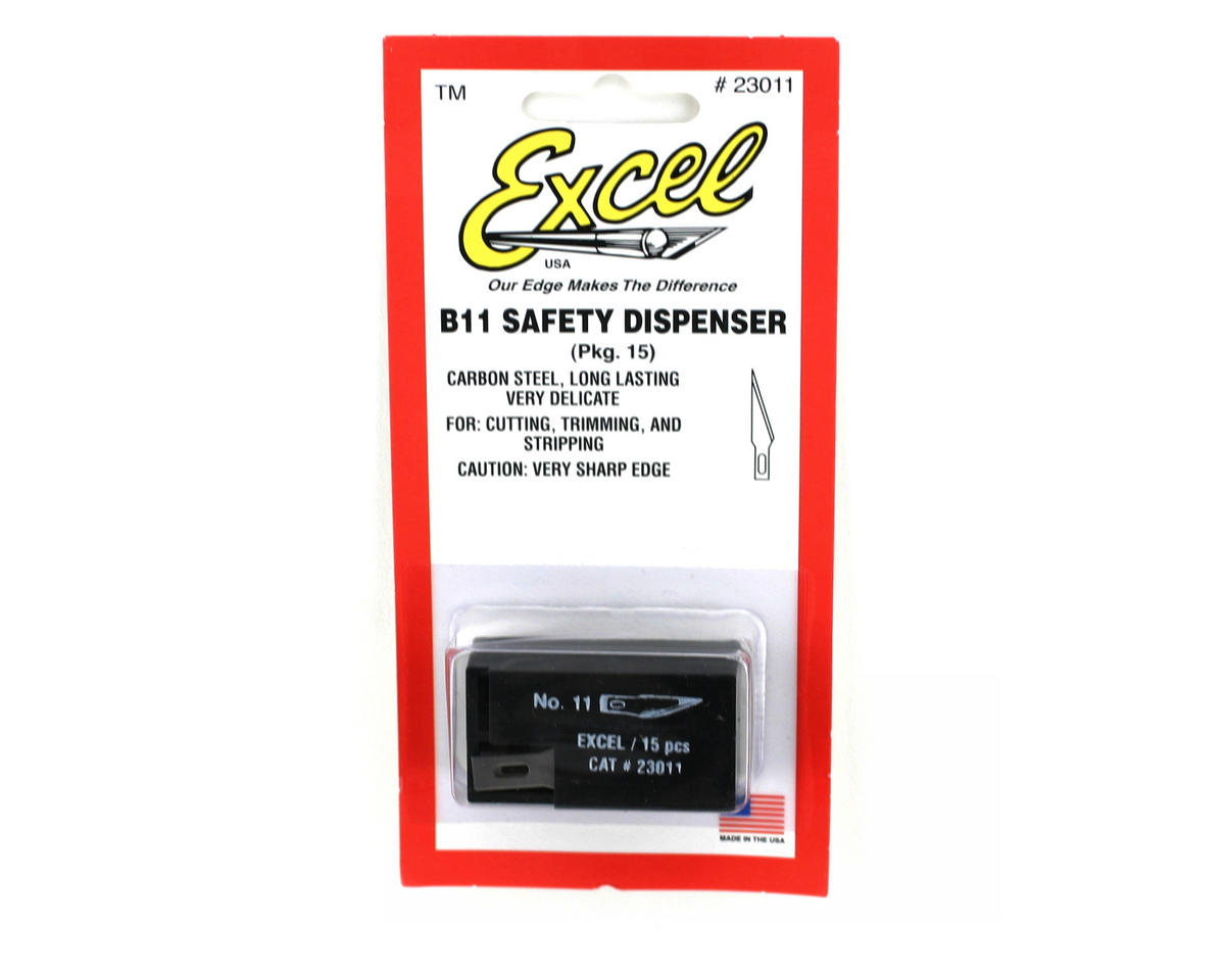 Excel No. 11 Blades for Exacto/Racer's Edge style hobby knives (15) - Accessories - Horizon Hobbies, Inc.