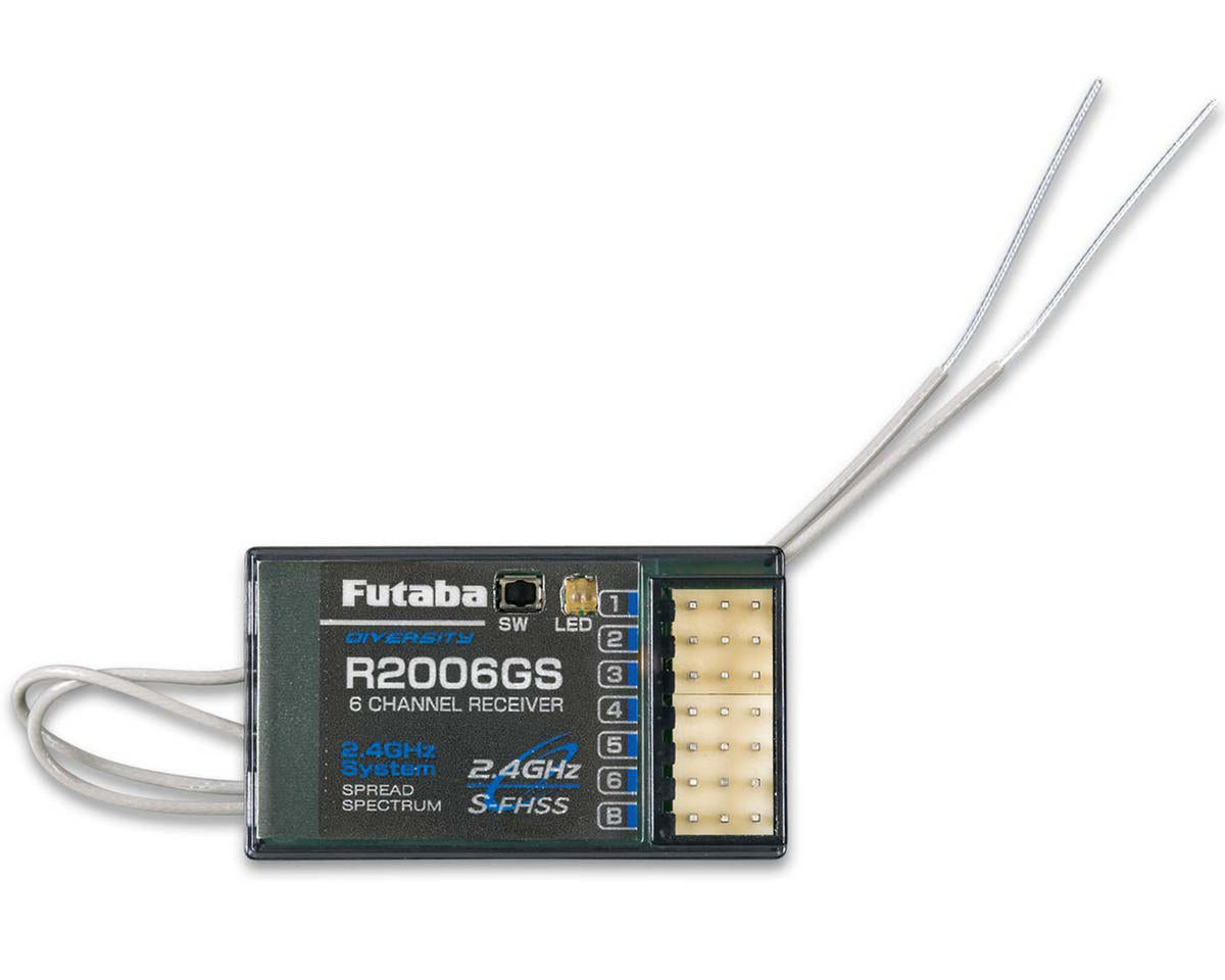 Futaba R2006GS 2.4GHz S-FHSS 6 Channel Air/Heli Receiver - - AMain Distributing