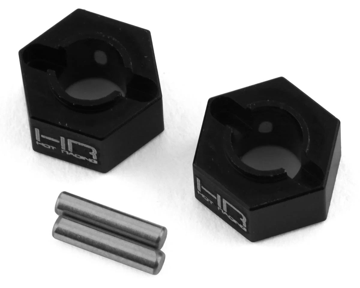 Hot Racing Losi Mini-T 2.0 8mm Aluminum Rear Hex (Black) (2) - Parts - AMain Distributing