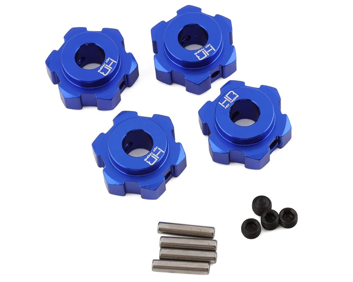 Hot Racing Traxxas Maxx Aluminum 17mm Splined Hubs (Blue) - Parts - AMain Distributing