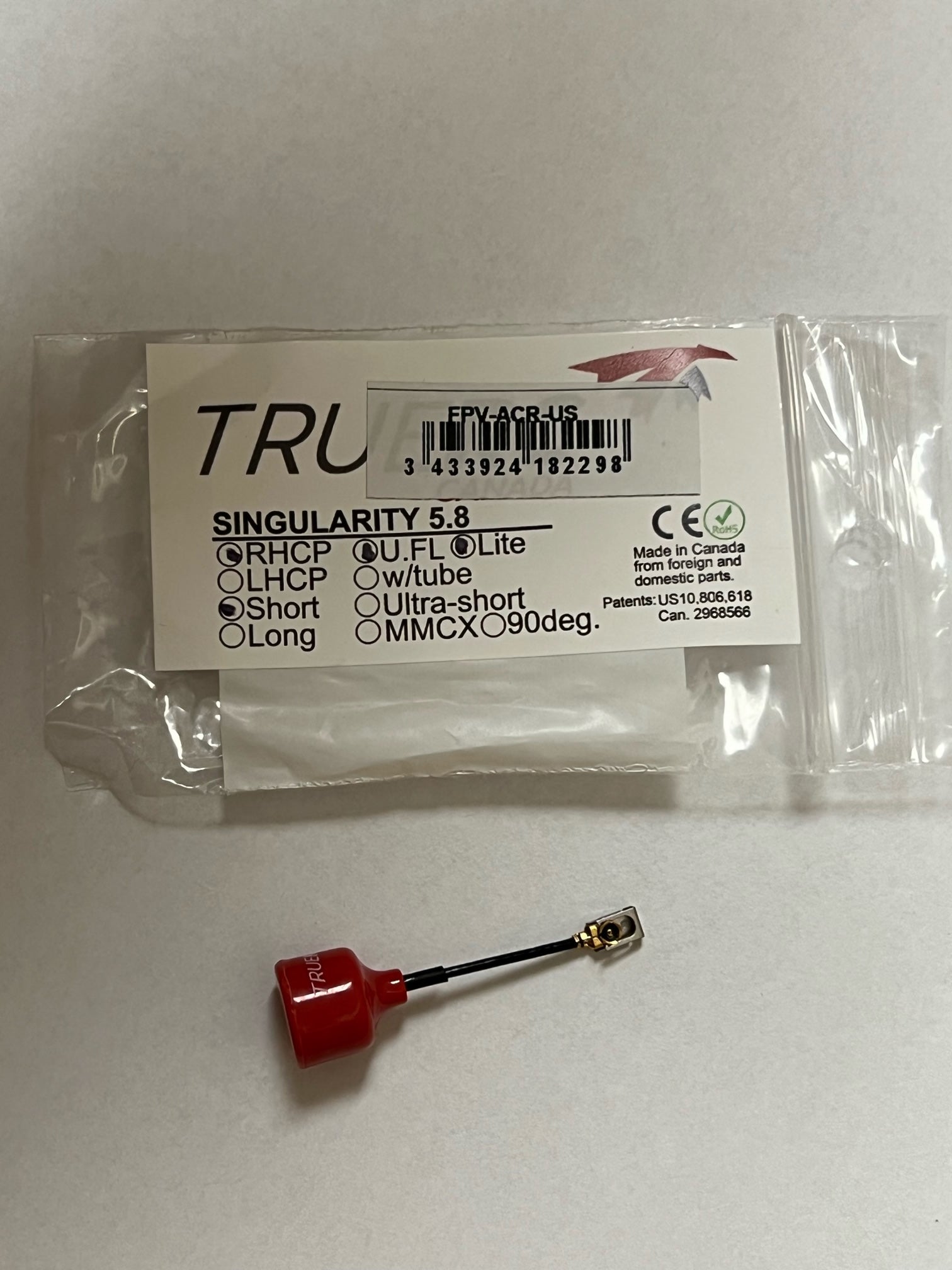 True RC Canada Short Singularity 5.8 - Parts - IronQuad